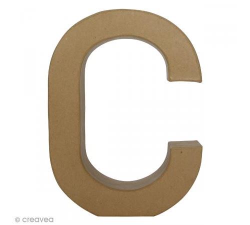 Lettre fantaisie C - 21,5 x 30 cm
