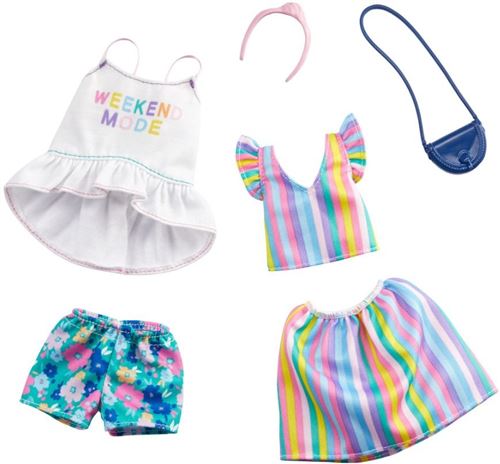 Barbie ensemble de vêtements Weekend Mode6 pièces