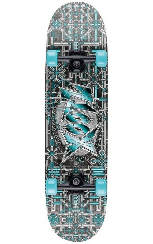 Xootz Planche à roulettes Double Kick 79 cm gris industriel / bleu