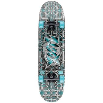 Xootz Planche à roulettes Double Kick 79 cm gris industriel / bleu - 1