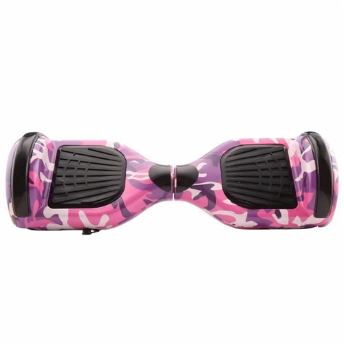 Hoverboard 6,5 Pouces Led Camouflage Rose Bluetooth+ Sac+ Télécommande