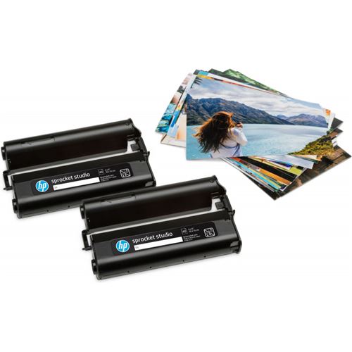 Imprimante photo instantanée HP Sprocket Studio 4 x 6 pouces - Lot de papier  photo 