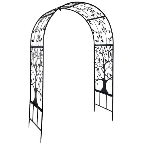 Arche de jardin en fer forgé 214 x 138 x 58cm