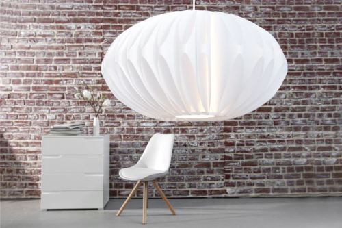 Chloé Design - Suspension ovale design Deen - blanc - 50