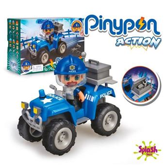 Pinypon Action - Le quad de police - 1 figurine incluse