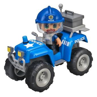 Pinypon Action - Le quad de police - 1 figurine incluse