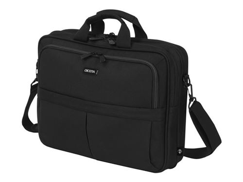 Dicota Top Traveller 14.1 Sac Messenger Noir - Sacoches d'ordinateurs portables (Sac Messenger, 35,8 cm (14.1), Sangle épaule, 860 g, Noir)
