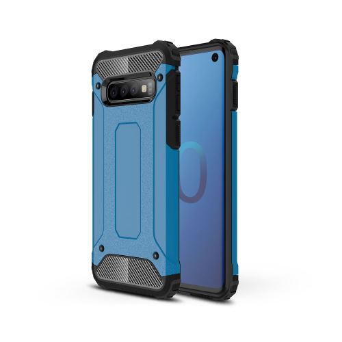 Coque en TPU armure de protection hybride bleu clair pour votre Samsung Galaxy S10