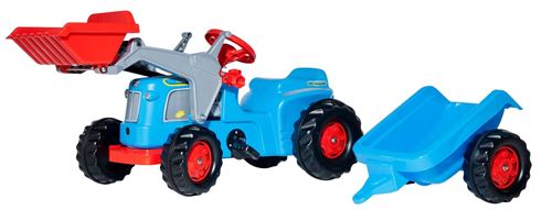 Rolly Toys Tracteur à pédales RollyKiddy Classic bleu / rouge