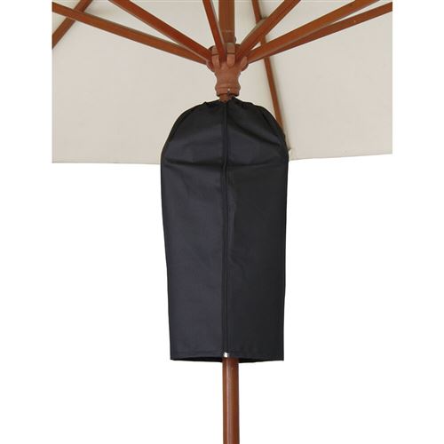 FAVEX - Housse pour parasol électrique Bari 3 têtes - Protection UV - Anti-Vieillissement - Noir - 50 cm haut.