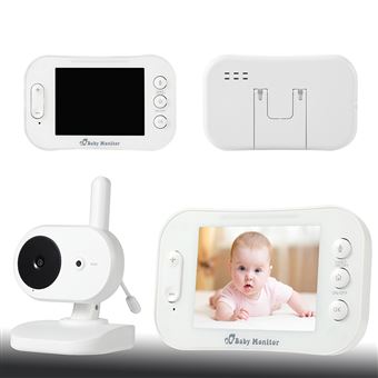 Moniteur Bebe Camera Sp852 Mural Sans Fil Avec Camera Surveillance 3 5 Ecran Vision De La Nuit Blanc Babyphone Achat Prix Fnac