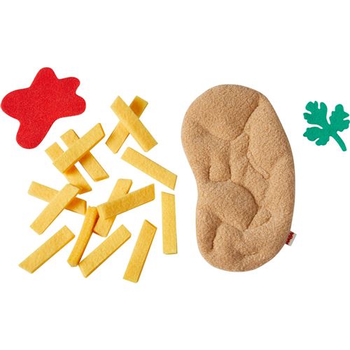 Haba nourriture jouet Schnitzel avec frites 13 x 12 cm polyester