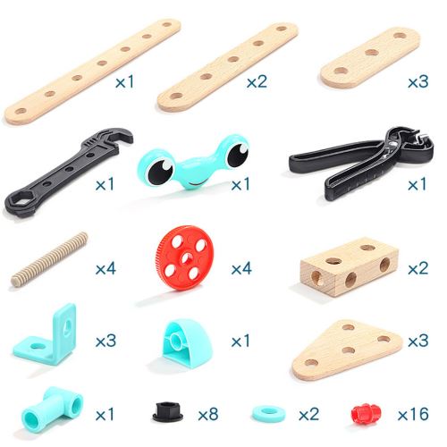 La Des Enfants de Combinaison Désassemblage Vis Bricolage Enfant Écrou Boîte à outils Réparation Assemblée Wj126