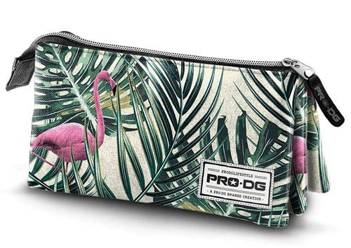 PRODG Prodg Triple Pencil Case Flamingo Trousses, 23 cm, Multicolore (Multicolored)
