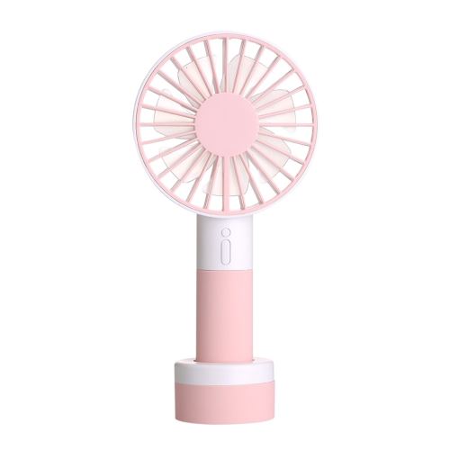 ventilateur LED lumières colorées portatif portable silencieux mini USB charge Rose