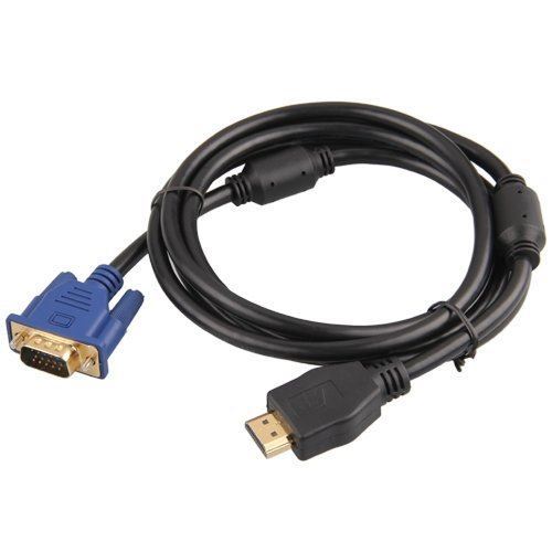 Cable VGA vers HDMI mâle de la marque Cabling, 2m, D-sub HD 15 broches M/M  câble pour écran PC LCD TV HD pour ordinateur portable AVEC VGA ET NON HDMI