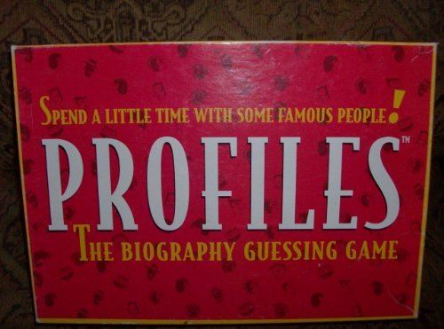 Profils du jeu de devinettes de la biographie - Anecdotes sur Arts Entertainment Nouvelles Personnages historiques Sports - Discontinued Première édition 1999 par Big Game Inc.