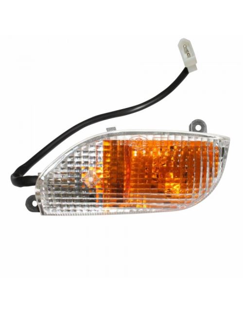 Clignotant scoot adaptable aprilia 50 scarabeo 1999+2006 transparent av gauche (homologue ce) -selection p2r-