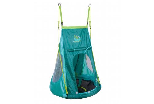 Hudora Balançoire Nid 90cm Avec Tente Pirate - Bleu