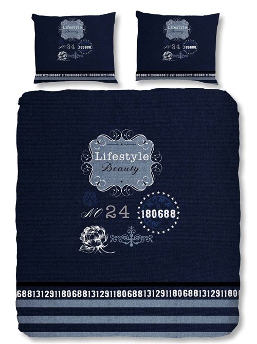Good Morning housse de couette Lifestyle 200 x 220 cm bleu