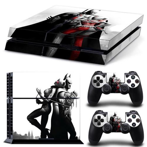 Autocollant Stickers Skin de Protection pour Console et Manette Sony Playstation PS4 - Batman #30