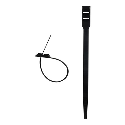 Zenitech Noir Colliers De Câblage Nylon - Lot De 100 - Image 2