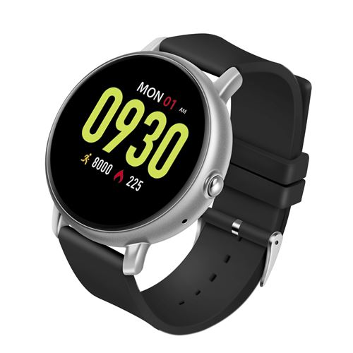 Bracelet connecté ZGPAX S666 étanche+tensiomètre de fréquence cardiaquee - Gris argent