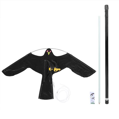 Cerf-volant volant de faucon scarificateur de chasseur d'oiseau extensible avec le poteau télescopique de 5m