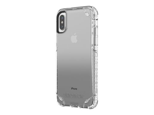 Griffin Survivor Strong - Achterzijde behuizing voor mobiele telefoon - polycarbonaat, thermoplastic polyurethaan (TPU) - transparant - voor Apple iPhone X