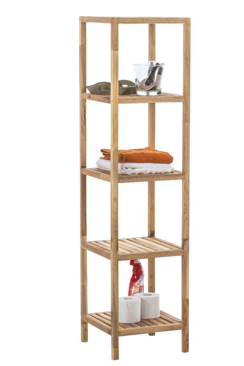 Étagère de 3 niveaux Skandia - Taille XL - Couleur Noyer