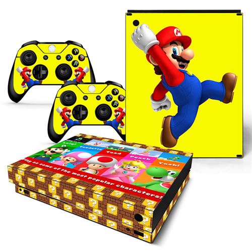 Autocollant Stickers de Protection pour Console et Manette Microsoft Xbox X - Super Mario (TN-XBONEX-0459)
