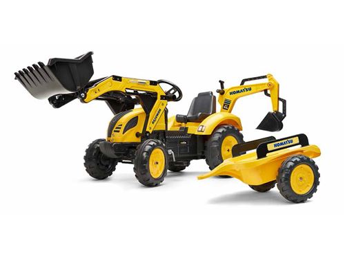 Falk Rutscherauto "Komatsu Traktor + Anh. XXL"