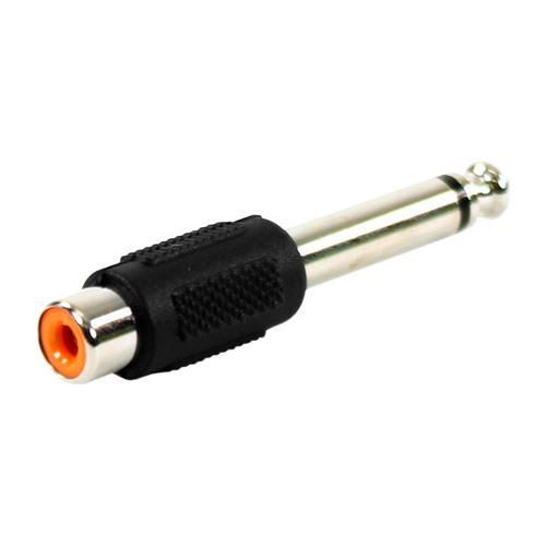 Plugger Adaptateur RCA femelle/Jack mâle mono Noir
