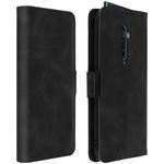 Housse Portefeuille Flip Cover Pour Oppo Reno2 Z - Motif Fleurs Noir Et Blanc - Marque K-S-Trade - Neuf Sous Emballage