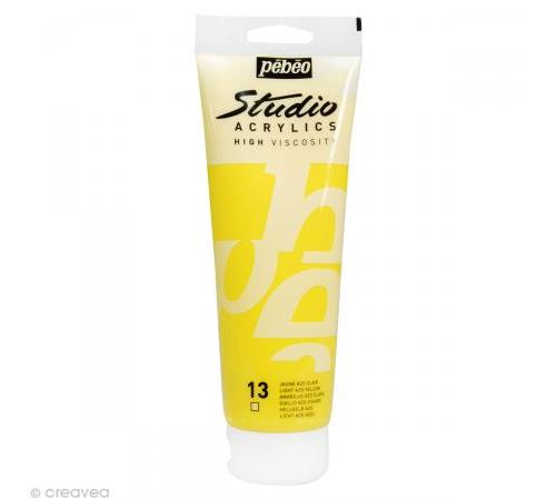 Peinture acrylique Pébéo Studio High Viscosity - Transparente - 250 ml