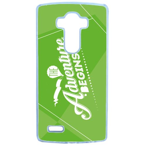 Coque The Adventure Begins Fond Vert Compatible Lg G3 Transparent