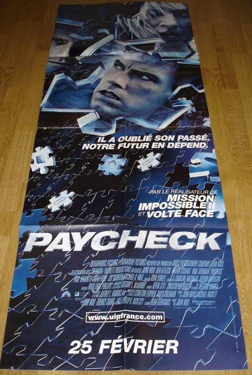 Paycheck AFFICHE CINEMA ORIGINALE