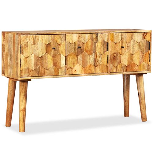 vidaXL Buffet Bois massif de manguier 118 x 35 x 75 cm