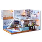 Cuisine enfant GENERIQUE Poupée Miniature Bricolage 3D En Bois Maison Mer  Villa Décorez Cadeaux Enfants Toy Crafts MK2918
