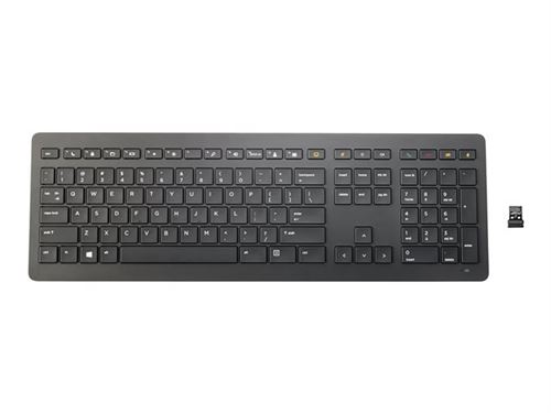 HP Clavier Pro sans Fil - claviers (Standard, sans Fil, RF sans Fil, Clavier mécanique, Noir)