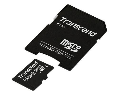 Transcend Premium - carte mémoire flash - 64 Go - microSDXC UHS-I