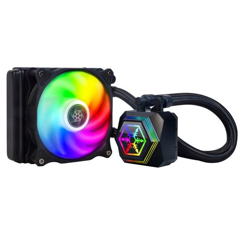 silverstone silverstone sst-pf120-argb komplett-wasserkühlung - 120 mm noir