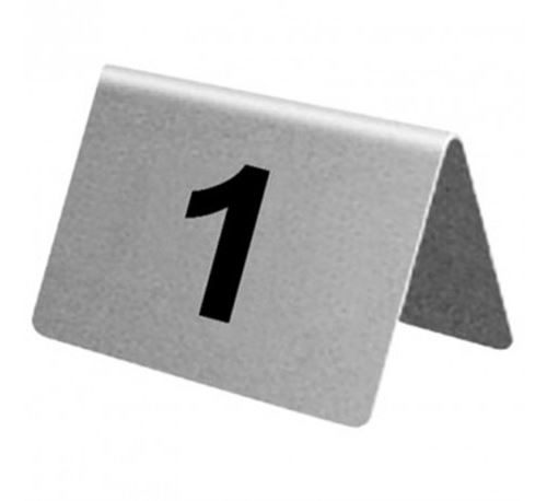 X numéros de table en inox Olympia de 1 à 10 - - Inox
