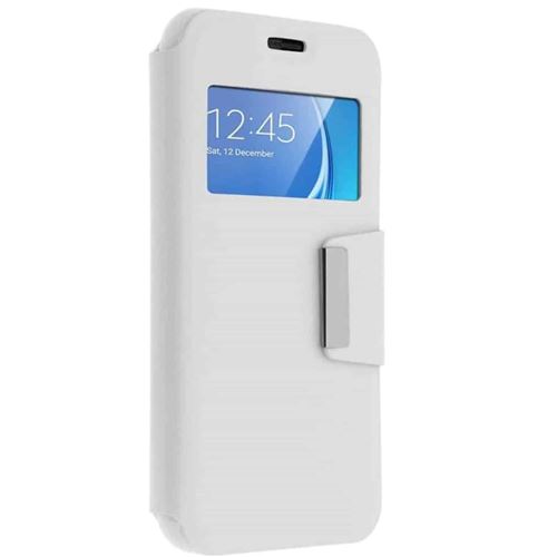 iPomcase Étui en cuir éco de protection pour LG K3 2016 -Blanc