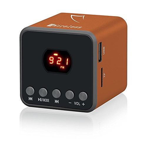 Sytech syx1255btnj – Mini Enceinte Portable avec Technologie Bluetooth, Orange