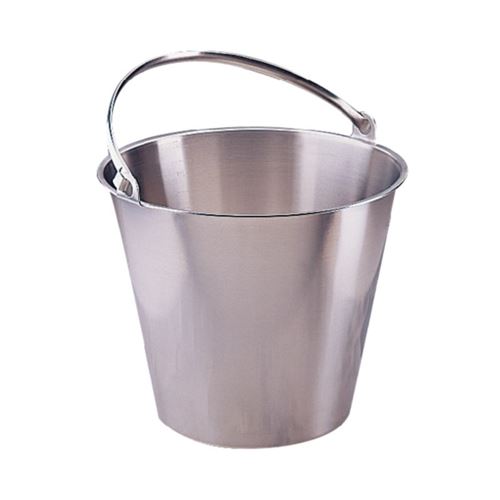 Seau inox avec poignée 12 Litres - Jantex - - Acier inoxydable12 x270mm