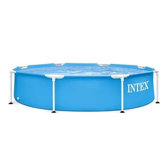 Piscine Tubulaire Intex Ronde Metal Frame 2 44m X 0 51m Bleu Piscine Achat Prix Fnac