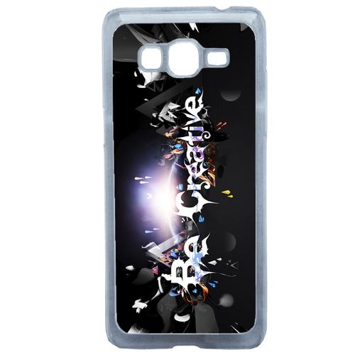 Coque Sois Créatif Art Graphique Compatible Samsung Grand Prime Transparent