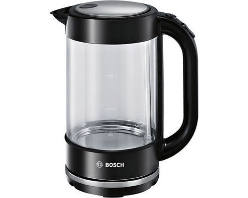 Bosch twk70b03 1.7l 2400w noir, transparent bouilloire