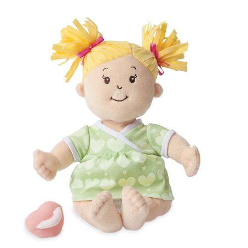 Manhattan Baby Toy Stella Blonde First Baby Soft Doll for Ages 1 Year and Up, 15